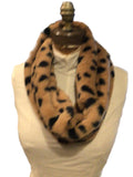 Cross over cozy scarf leopard print *available in ivory and camel