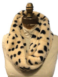 Cross over cozy scarf leopard print *available in ivory and camel
