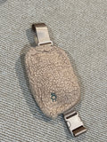 Our favorite belt bag- monogrammmed! Soft sherpa (vegan) available now in 11 colors!