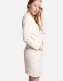 Our softest sweater Ivory knit robe - can be worn as a sweater or lounge robe!