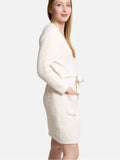 Our softest sweater Ivory knit robe - can be worn as a sweater or lounge robe!