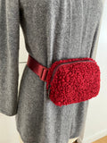 Our favorite belt bag- monogrammmed! Soft sherpa (vegan) available now in 11 colors!