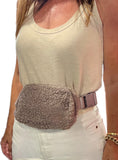 Our favorite belt bag- Soft sherpa (vegan) available now in 7 colors!