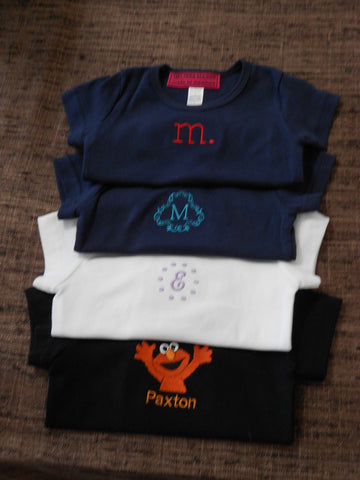 Custom made Character and Personalized  Toddler T-Shirts