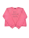 New colors- Cozy pullover sweatshirts custom embroidered with roevember, the future is female, 1973, we say gay or anything you feel like saying across your chest!