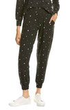 Mocha Star print Lounge pants with elastic drawstring pants with elastic at ankles
