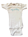 Baby equality embroidered Onesie