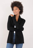 Our classic open cashmere duster *available in black, charcoal, camel and fuchsia