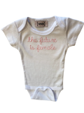 Baby equality embroidered Onesie